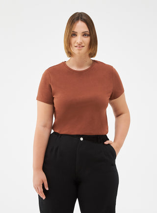 T-shirt girocollo basic tinta unita