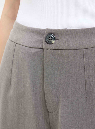 Pantaloni wide leg melange