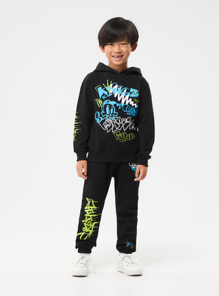 Pantaloni tuta stampe graffiti