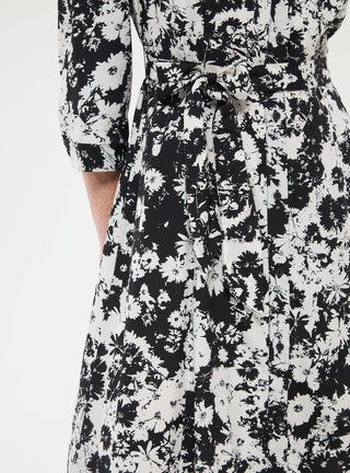 Vestito camicia lungo a fantasia