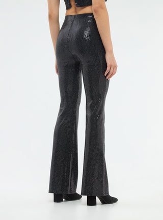 Leggings a zampa con paillettes