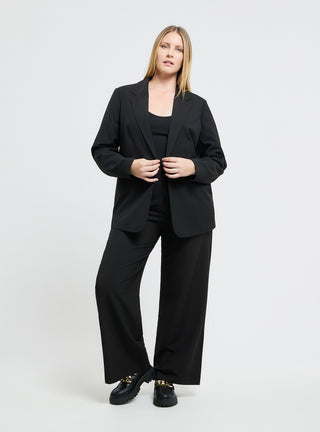 Pantaloni wide leg tinta unita