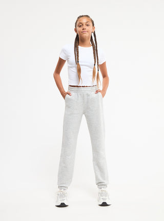 Pantaloni tuta in tessuto pesante tinta unita