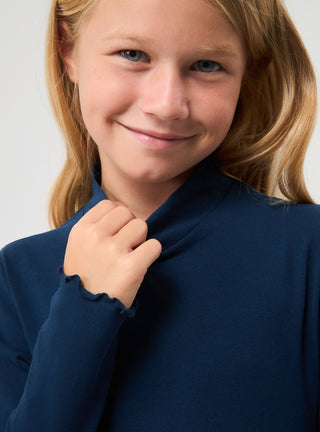 T-shirt a lupetto tinta unita