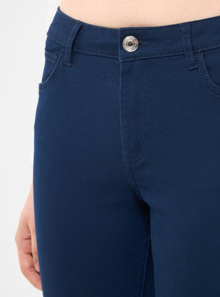 Pantaloni push up tinta unita