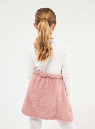 Gonna mini effetto pelo