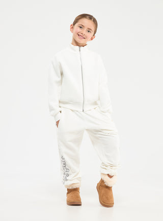 Felpa con collo alto e zip