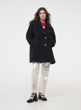 Cappottino lana cotta bottone gioiello