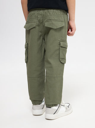 Pantaloni cargo tinta unita