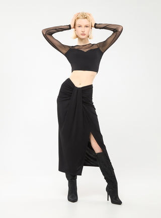 Gonna lunga con drappo