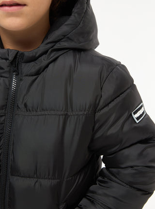 Giacca invernale imbottita puffy tinta unita