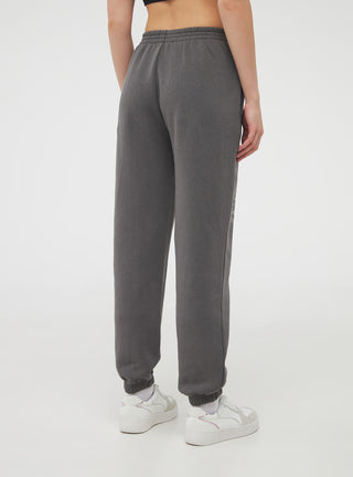 Pantaloni tuta vita alta scritte stile graffiti