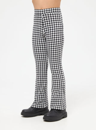 Leggings a zampa in pied de poule