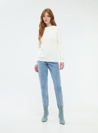 Maglia lavorata a costa inglese