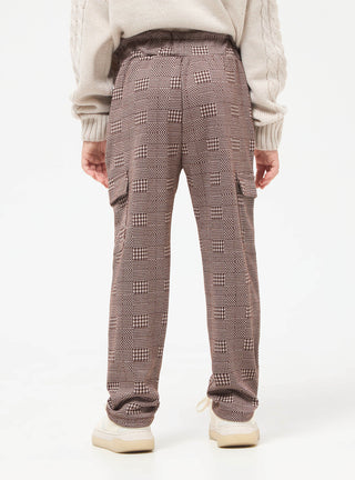 Pantaloni paperbag a fantasia