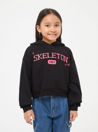 Skelett-Kapuzenpullover