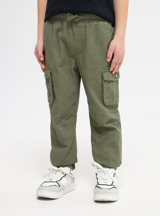 Pantaloni cargo tinta unita