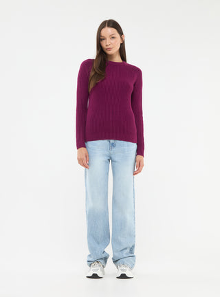 Maglia lavorata a costa inglese