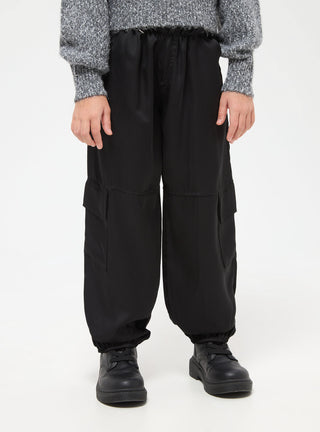 Pantaloni cargo in raso