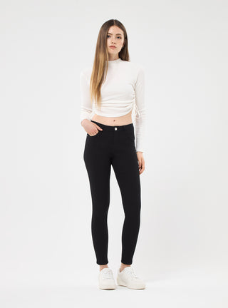 Pantaloni push up tinta unita