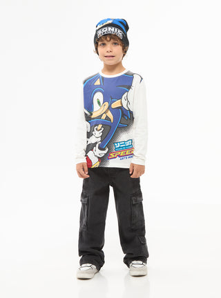 T-shirt girocollo stampa Sonic®