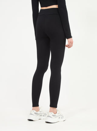 Leggings lungo vita alta con scritta