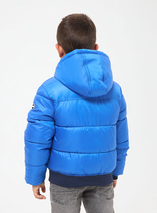 Giacca invernale imbottita puffy tinta unita