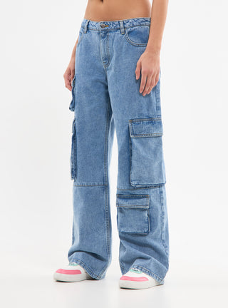 Jeans cargo con tasconi