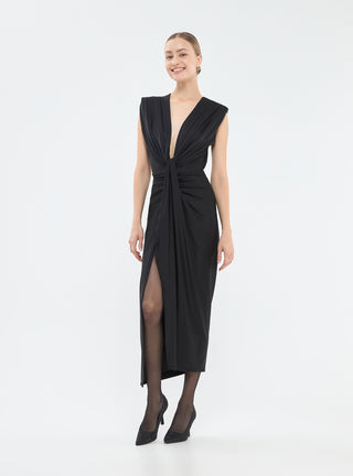 Abito a colonna con spacco