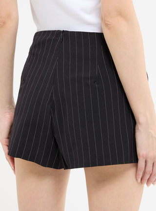 Gonna-pantalone gessata