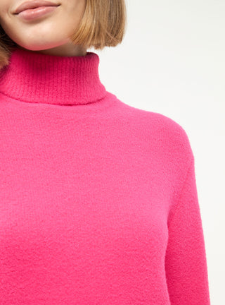 Maglia dolcevita effetto pelo crop