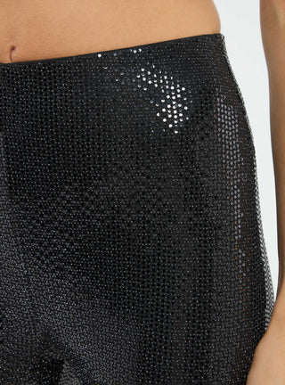 Leggings a zampa con paillettes