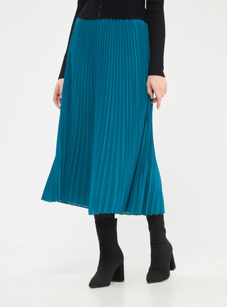 Gonna midi plissettata