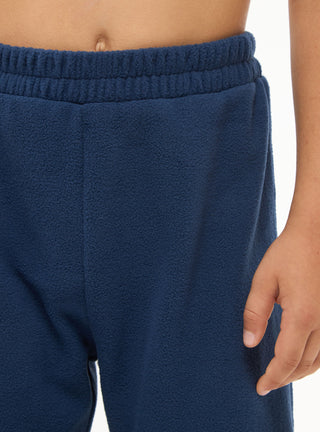 Pantaloni tuta in pile tinta unita