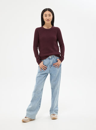 Maglia lavorata a costa inglese