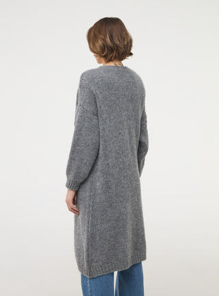 Cardigan lungo in maglia lavorata