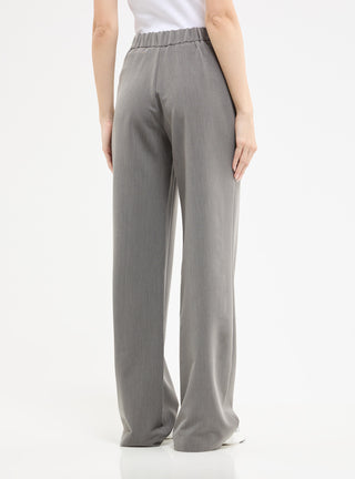 Pantaloni wide leg melange