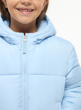 Giacca invernale imbottita puffy tinta unita