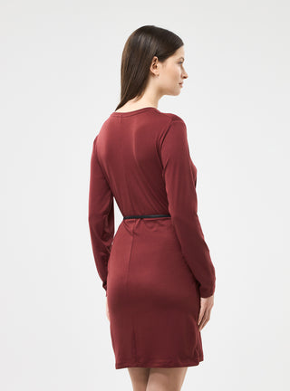 Vestito girocollo con cintura