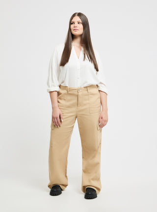 Pantaloni cargo tinta unita