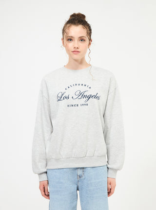 Felpa senza cappuccio stampa college