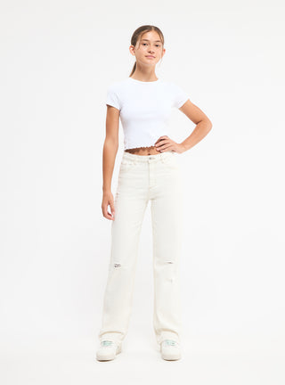 Weite Hose mit Rissen