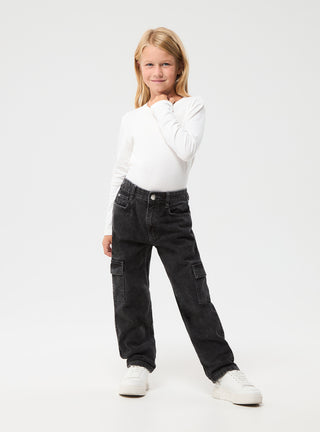 Jeans cargo wide leg