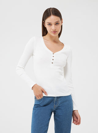 Maglia serafino a costine