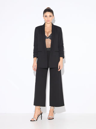 Giacca aperta con maniche arricciate