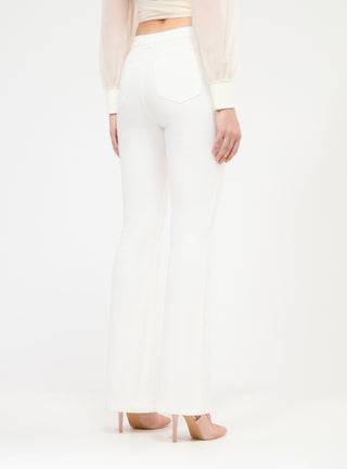 Pantaloni a zampa vita alta