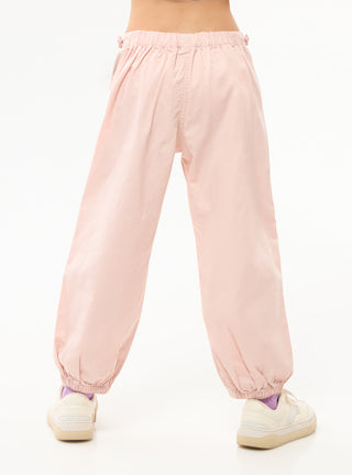 Pantaloni parachute in cotone