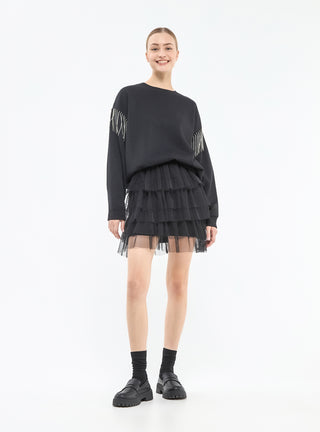 Gonna  a balze in tulle