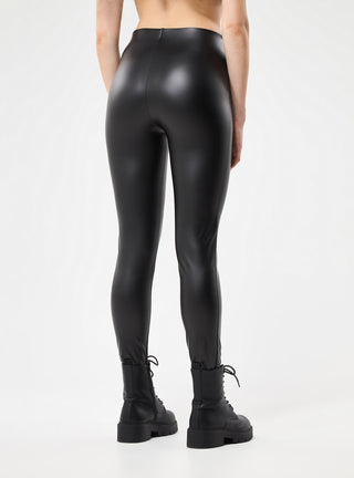 Leggings vita alta effetto pelle