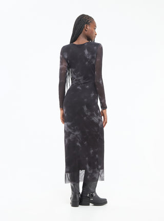 Abito in tulle stampato